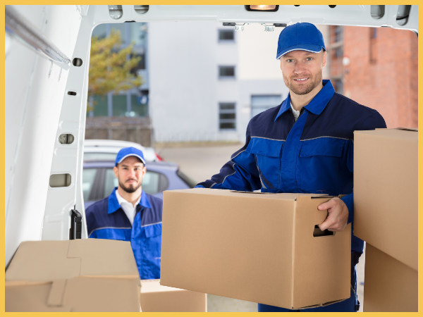 movers loading boxes